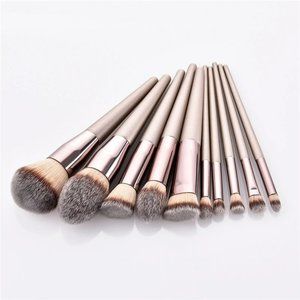 9 pc  Makeup Brushes Set For Cosmetic Foundation